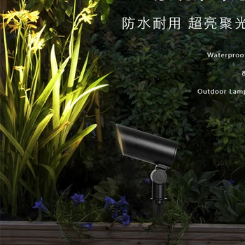 Su geçirmez LED zemin lambası, açık zemin lambası, bahçe çim ağacı lambası, COB ağacı lambası, projeksiyon lambası, çamur fişi