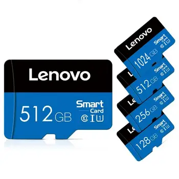 Orijinal Lenovo 64GB/128GB/256GB/512GB / 1024GB Lenovo Hafıza Kartı sürücüsüz Yüksek Hızlı SD Kart TF Flash Depolama Kartı