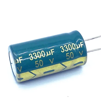 2 adet / grup 50V yüksek frekans düşük empedans 50V 3300UF alüminyum elektrolitik kondansatör boyutu 18*35 3300UF50V 20%