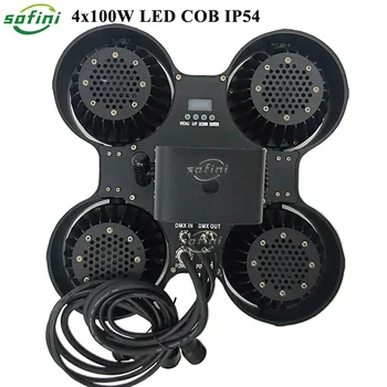 8 Adet / grup IP54 LED 4x100W COB seyirci ışık 4 gözler COB kör edici ışık isteğe Bağlı kontrol için ayrı ayrı konser disko Parti