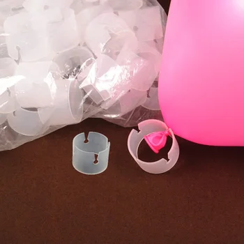 50 Adet Balon Kemer Halkası Toka Kemer Yapma Aracı Balon plastik klips Braketi Bağlayıcı Klip Doğum Günü Düğün Parti Balo