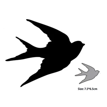Metal Delme Bıçakları 2023 Kırlangıç Kuş Kart Yapımı Kesme Die Scrapbooking İnce Kalıp Kesim Kalıp Şablonu Kağıt El Sanatları için