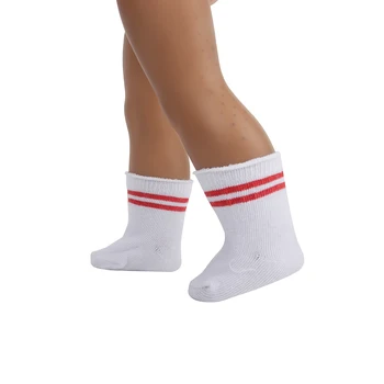 Moda Bebek Aksesuarları Örme Pamuk Çorap Amerikan 18 İnç Kız Bebek Çorap 43cm Bebek Yeni Doğan ve OG, hayat Bebek Kız Hediye