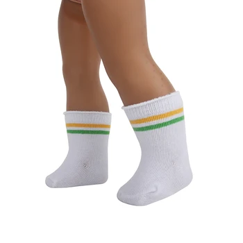 Moda Bebek Aksesuarları Örme Pamuk Çorap Amerikan 18 İnç Kız Bebek Çorap 43cm Bebek Yeni Doğan ve OG, hayat Bebek Kız Hediye