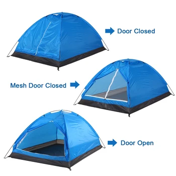 Band Yeni Kamp Çadırı Ultralight Çadır Hafif Güneş Kalkanı 2 Kişi Kamp Ekipmanları Kamp Çadırı Çift katmanlı Kapı