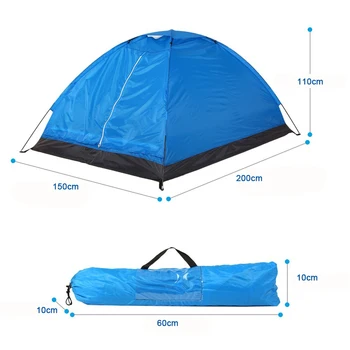 Band Yeni Kamp Çadırı Ultralight Çadır Hafif Güneş Kalkanı 2 Kişi Kamp Ekipmanları Kamp Çadırı Çift katmanlı Kapı