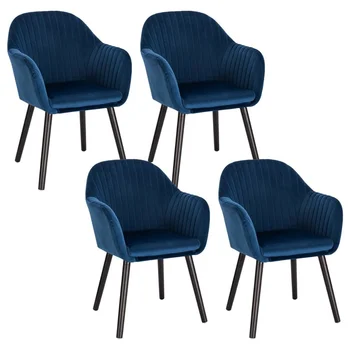 4 Adet / takım yemek sandalyeleri Lüks Ins Sandalye Makyaj Koltuğu Tırnak Basit Oturma Odası Arkalığı Sandalyeler mutfak mobilyası Ev